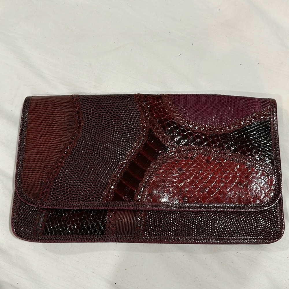 Carlos Falchi Vintage snakeskin clutch/bag